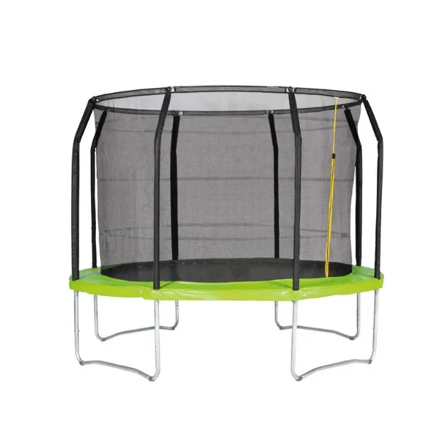 Createfun 16ft Outdoor Jump Fiberglass Trampoline With Basketball Hoop ...