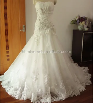Lace Appliques Ball Gown Wedding Dress Floor Length Sleeveless