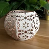 European Metal Hollow Retro Home Creative Crafts Pure Handwork Candlestick