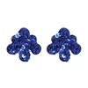 Kaimei accessories women 2018 handmade jewelry christmas tree latest cute girls stud earrings handmade sequin boho cc earrings