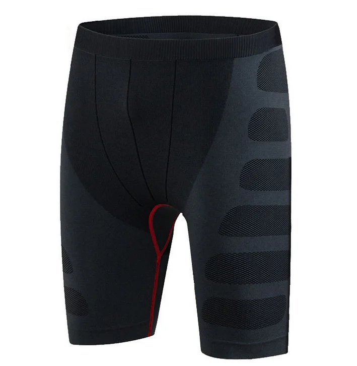 Black Quick Drying Cheap Men Compression Shorts Activewear Fitness