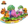 indoor mini kids electric toy train animal model track on train kids on train
