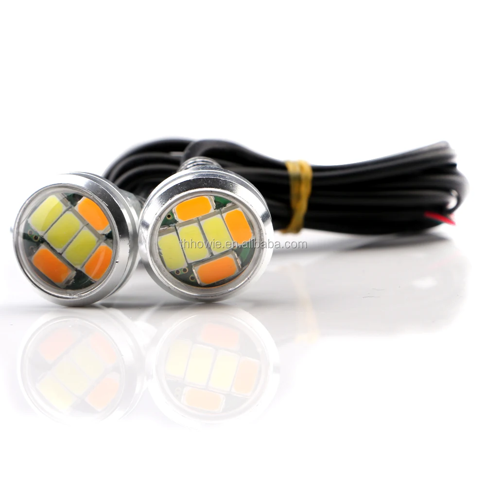 Hawkeye Driving Lights White+amber Dc 12v Car Led Daytime Running Lamp ...