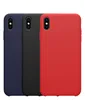 For apple original liquid silicon phone case with logo soft touch internal microfiber official silicone cover for iPhone XS MAX