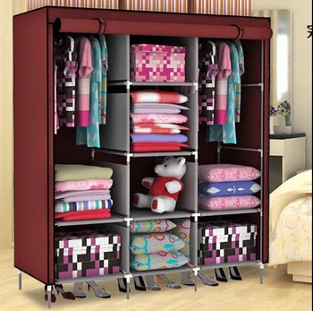 Bedroom Wardrobe Designs India Foldable Canvas Wardrobe With Cover Fh Fw150175b View Room Wardrobe Designs India Foho Product Details From