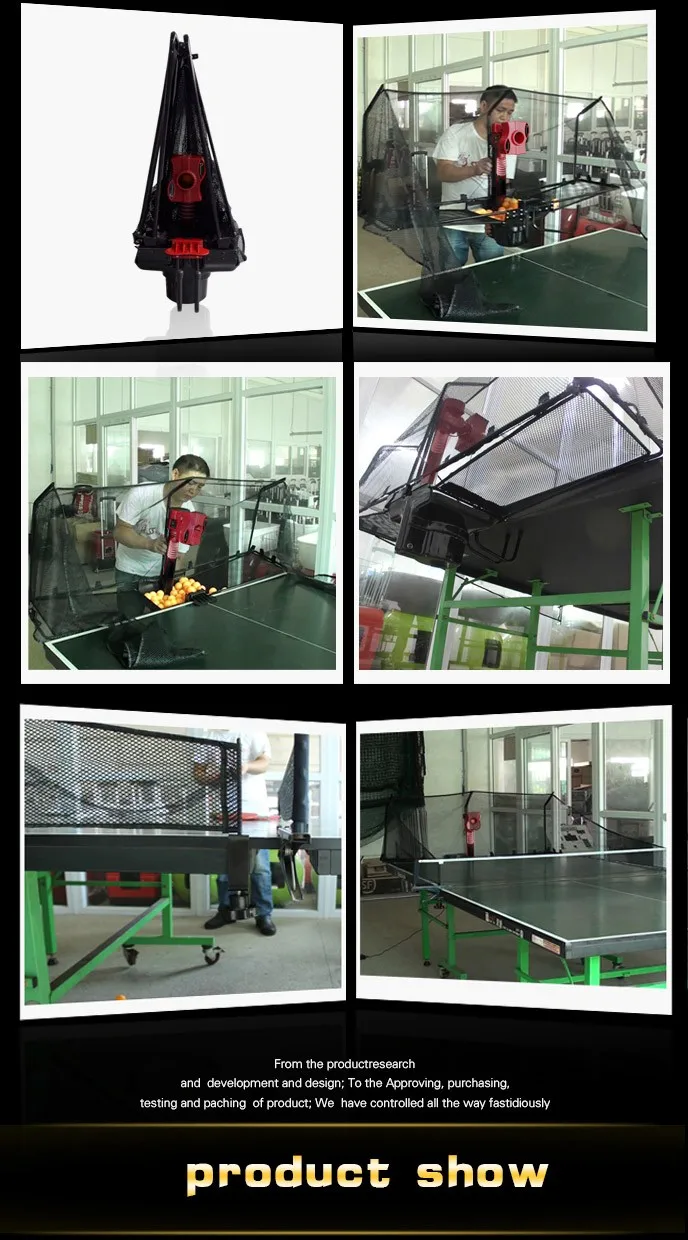 2019 The Newest Intelligent Pingpong Robot Table Tennis Rubber Cutting