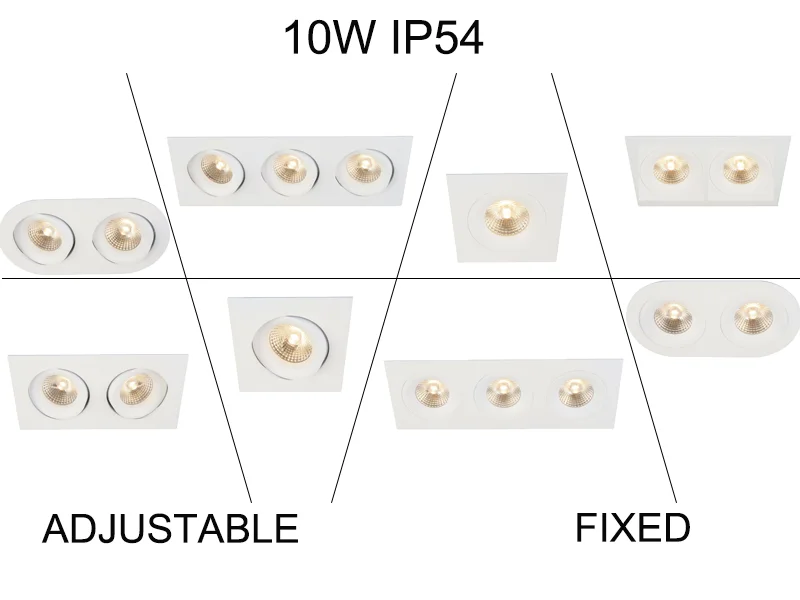 ALPHA Smart Design Square Adjustable 3W Led Panel Light