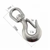 stainless steel Safety Latch Swivel Hook