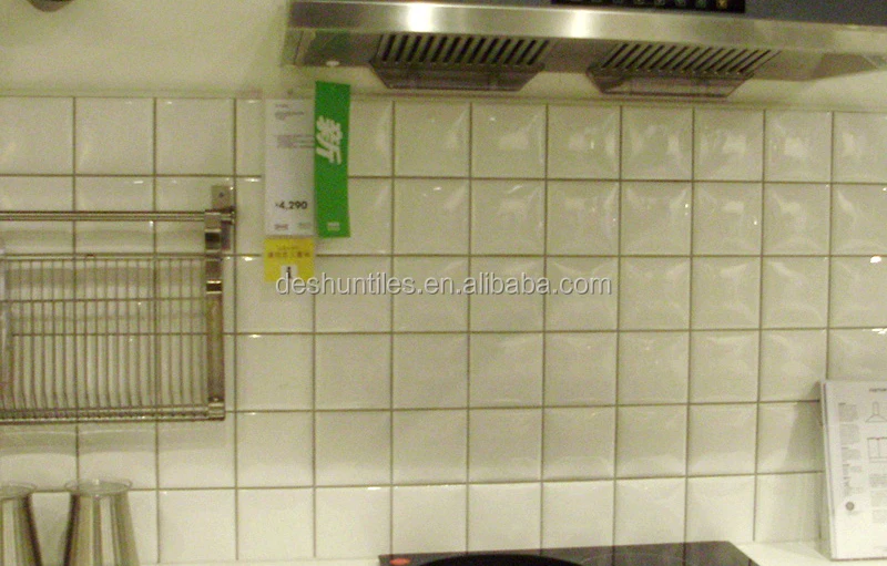 75x152mm keuken muur decoratieve witte keramische tegels tegels ...