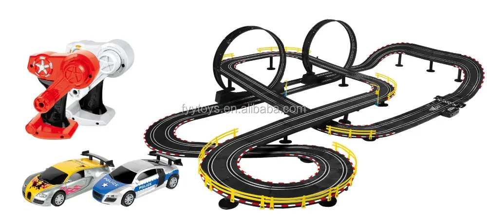 Deluxe Slot Car Set Double Loop Electric Race Deluxe Slot Car Set Double Loop Electric Race
