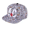 Adjustable custom embroidery leopard print wholesale kids snapback hat