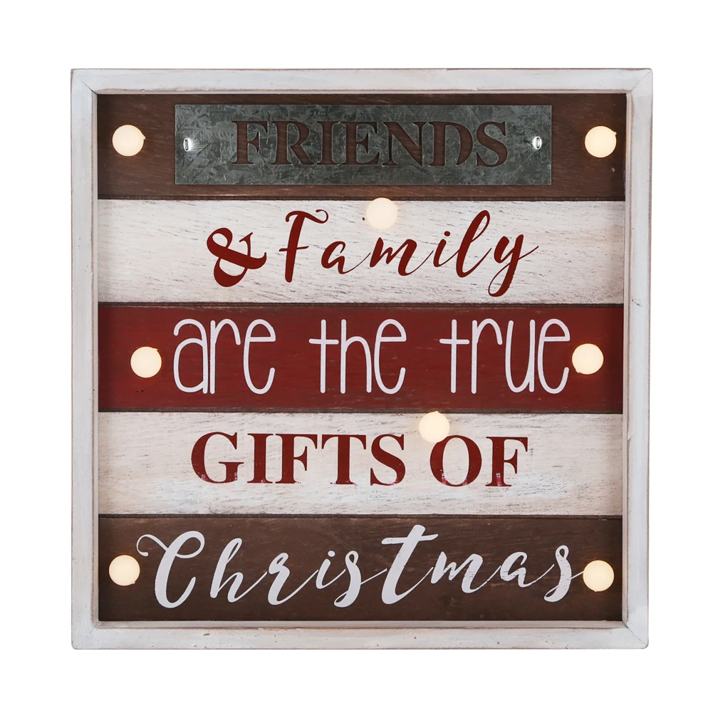 Wooden Christmas Decoration Wall Hanging Sign Plaque Home Decoration