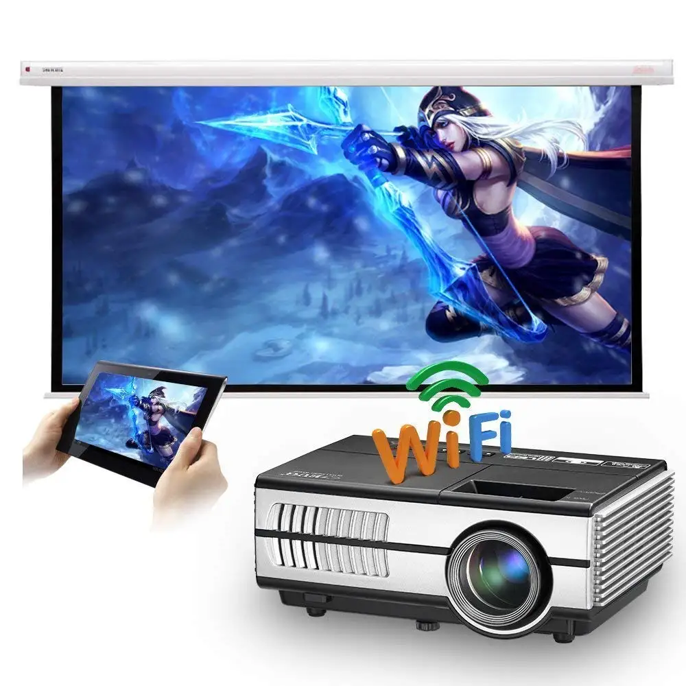 Проектор через блютуз. Xprit Portable Smart Projector..