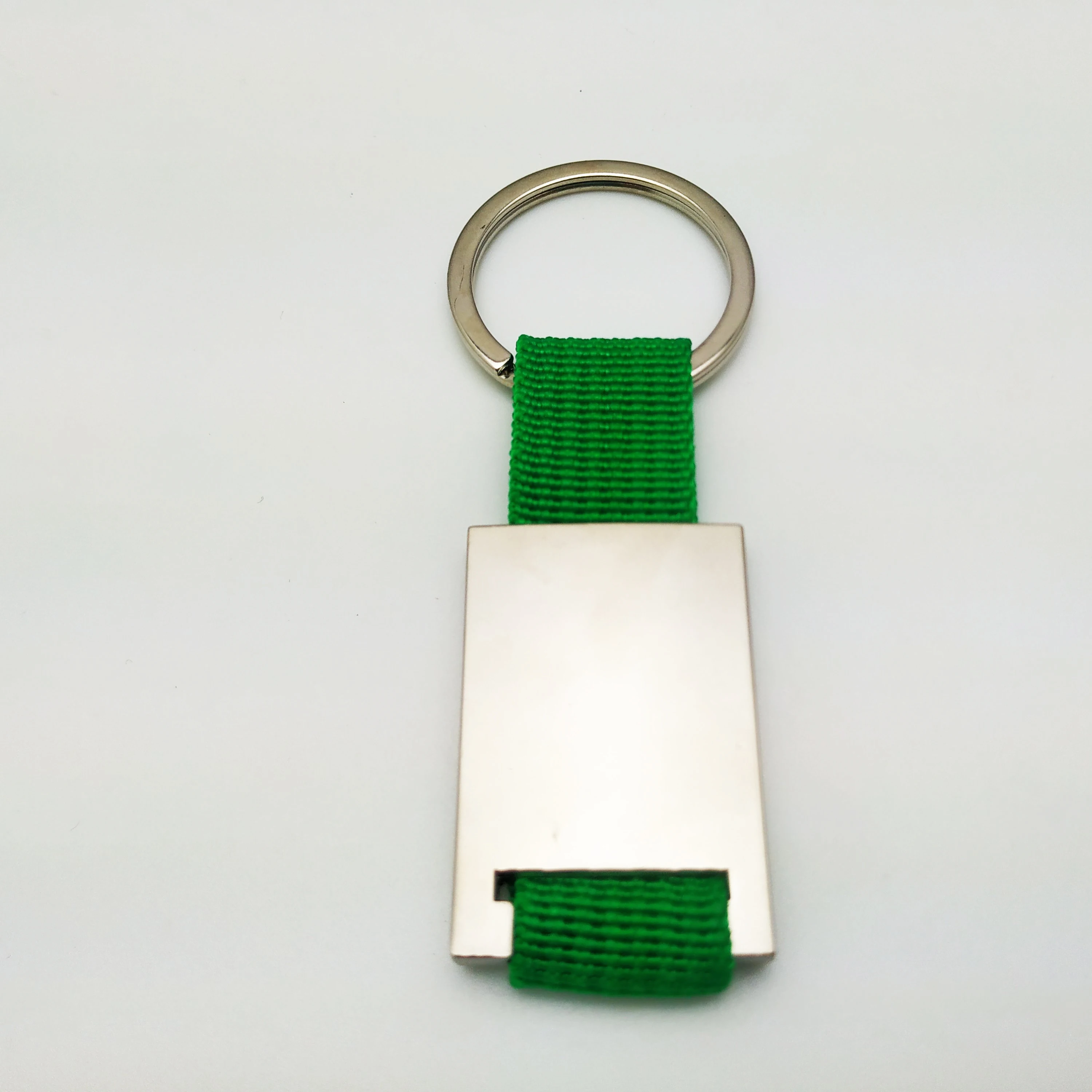 Best Selling Promotional Metal Keychain With Nylon Strap Customized