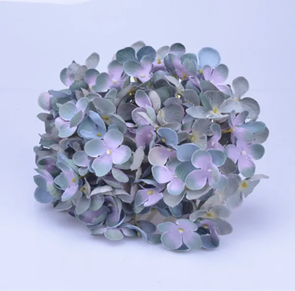 Decorative Hydrangea White Artificial Hydrangea Heads Flower Making For