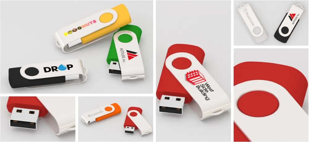 Customized Swivel USB Flash Drive with Your Logo Best Promotional Usb Flash Drive Pendrive Usb Memory Stick - ANKUX.COM
