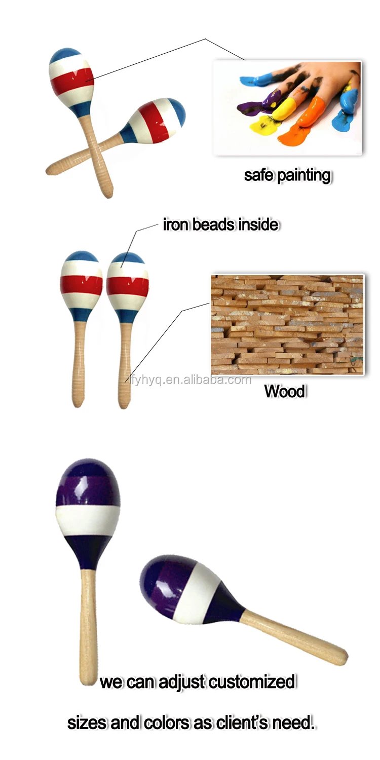 Free Sample Cheap Popular Colorful Baby Maracas Toy Wholesale Baby