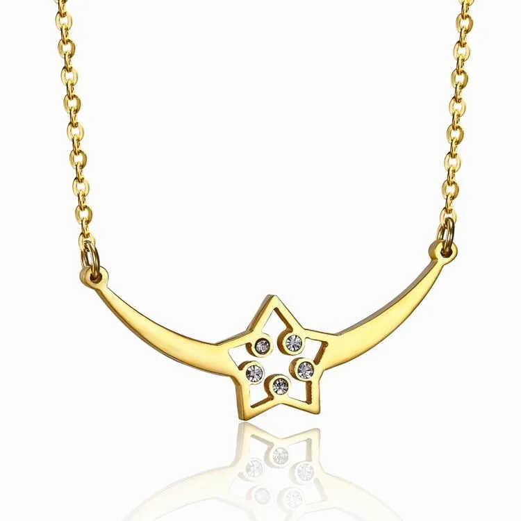 Stainless Steel 18k Gold Plated Pendant Necklace Jewelry Buy Pendant
