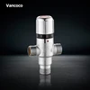 Vancoco YK134H nickel plated 3 way thermostatic mixing valve