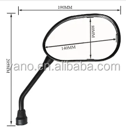 wholesale black FZ16 motorcycle rear view mirror
