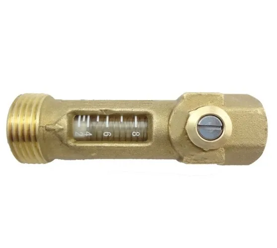 Flow Sensor 1/2 Inch Brass Flow Meter For Hot Water System Balancing