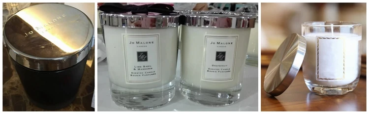 The Rose Gold Metal Lid Candle Holder Lid and Candle Jar Lid