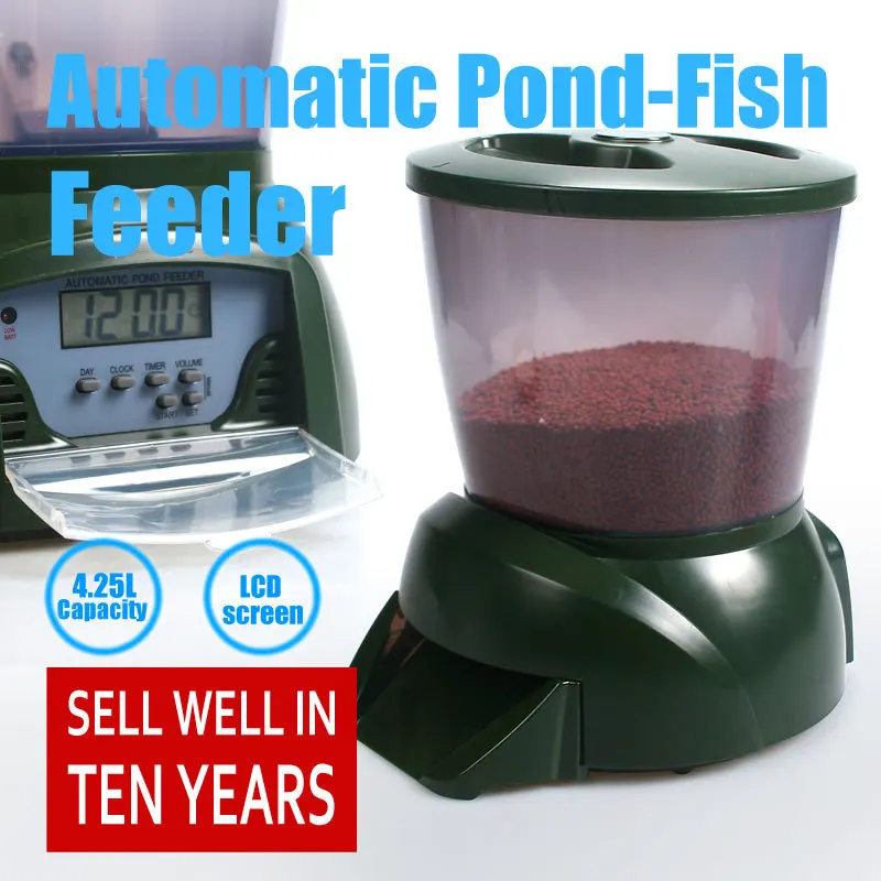 automatic fish feeder pond