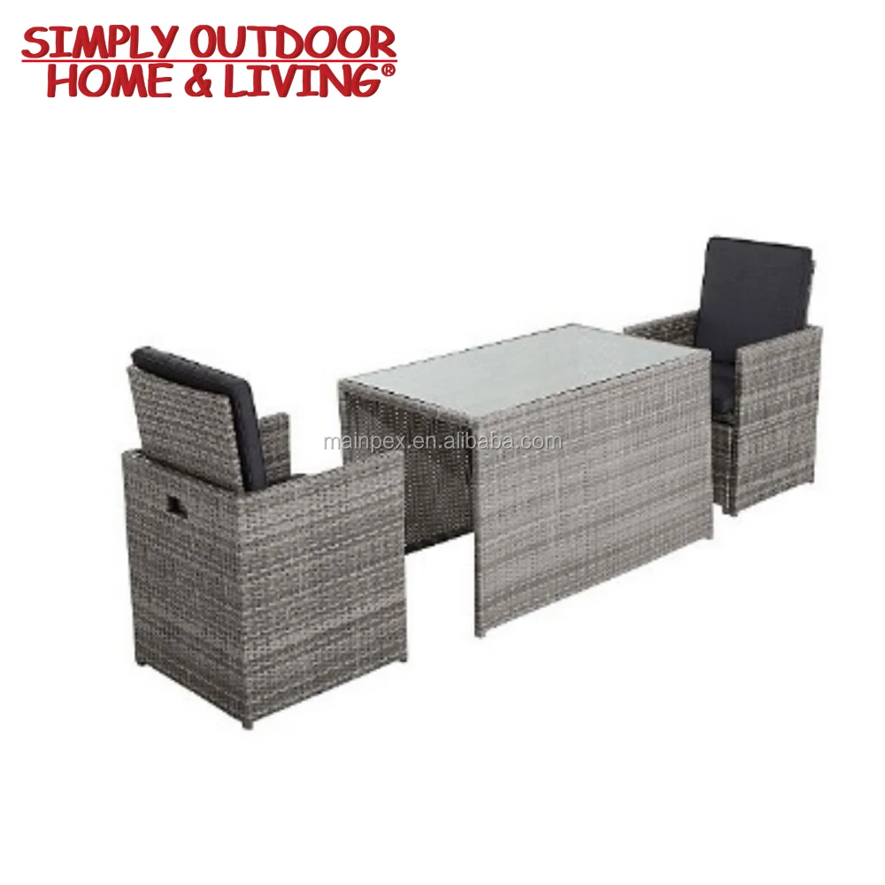 5 Pcs Outdoor Rattan Dining Set Hot Sale Rattan Furniture With High