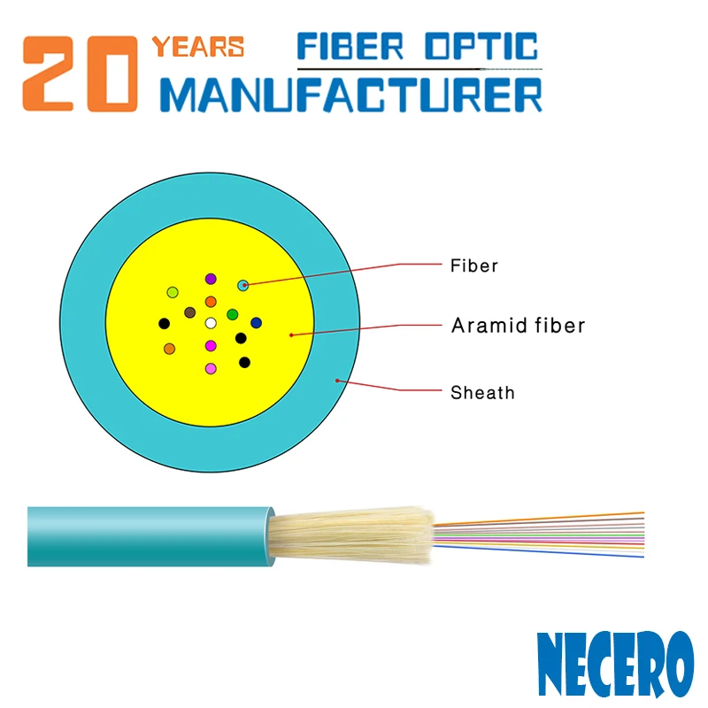 Optic Fiber Multimode 6 Threads 62.5/ 125/om1 Interior Use Black For