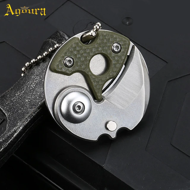 可定制旋转飞轮设计不锈钢小刀多功能迷你折叠刀户外口袋刀