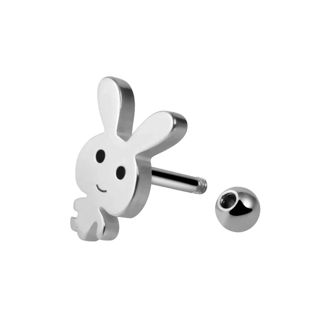 Funny Rabbit Shape Ear Tragus Upper Ear Helix Ear Piercing Jewelry ...