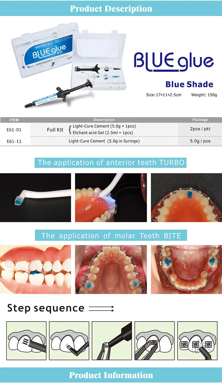Biom High Quality Dental Orthodontics Light Cure Resin Cement Buy