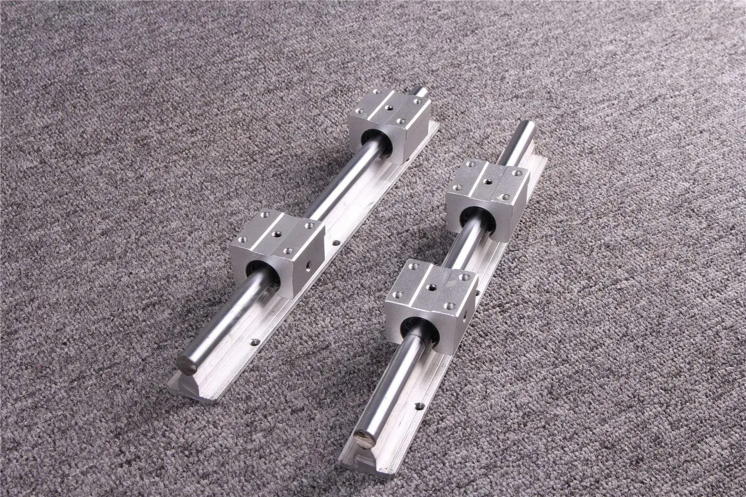 2X SBR25-1800mm 25MM SUPPORTED LINEAR RAIL SHAFT 4 SBR25UU Rounter Bearing