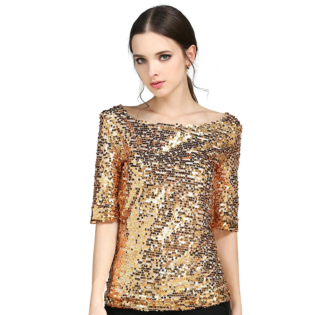 blusas de lentejuelas 2018