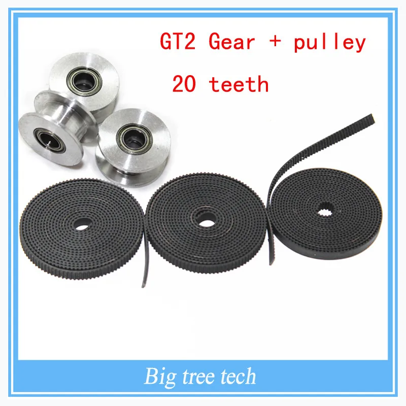 Gt2 Pulley & Timing Belt Kits Gt2 Idle Pulley 20teeth Bore 5mm Without
