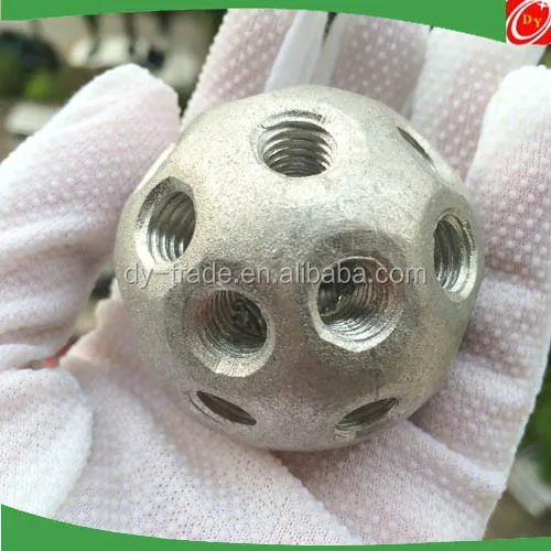 M6 Solid Aluminum Drilled Tapped Holes Ball Spheres for Construction
