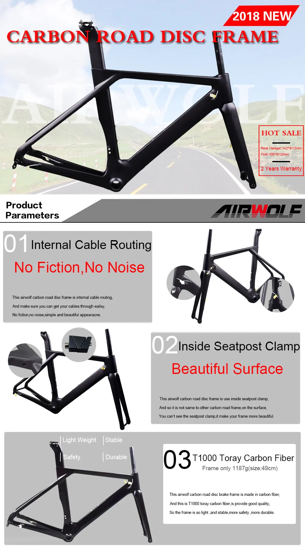 airwolf carbon frame