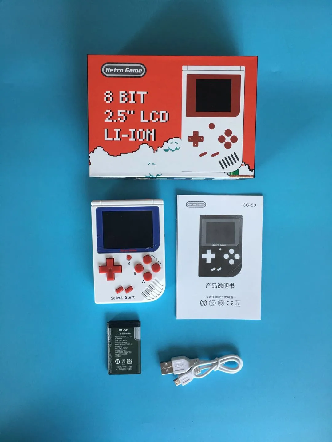 2018 Best Christmas Gift Classic Mini 8 Bit Handheld Retro Game Console Built-in 129 Games