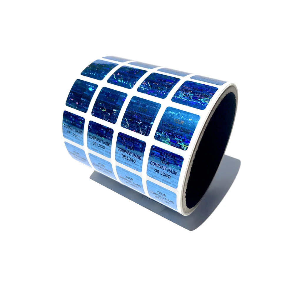 Free Sample Heat 3d Logo Hologram Anodized Aluminium Paper Seal Sticker