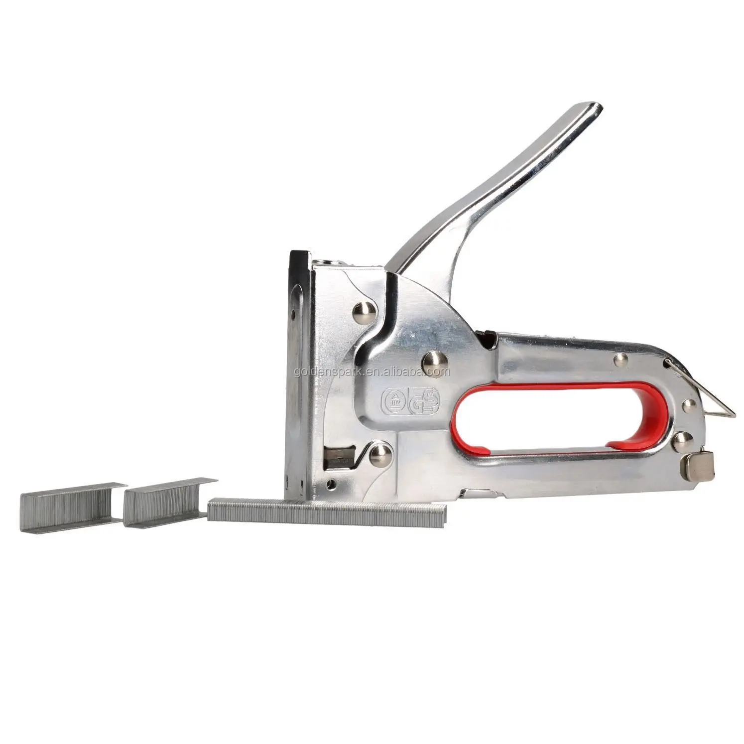 Chrome Staple Gun Hand Operated 48mm Staples Arrow Jt21 Stapler Craft