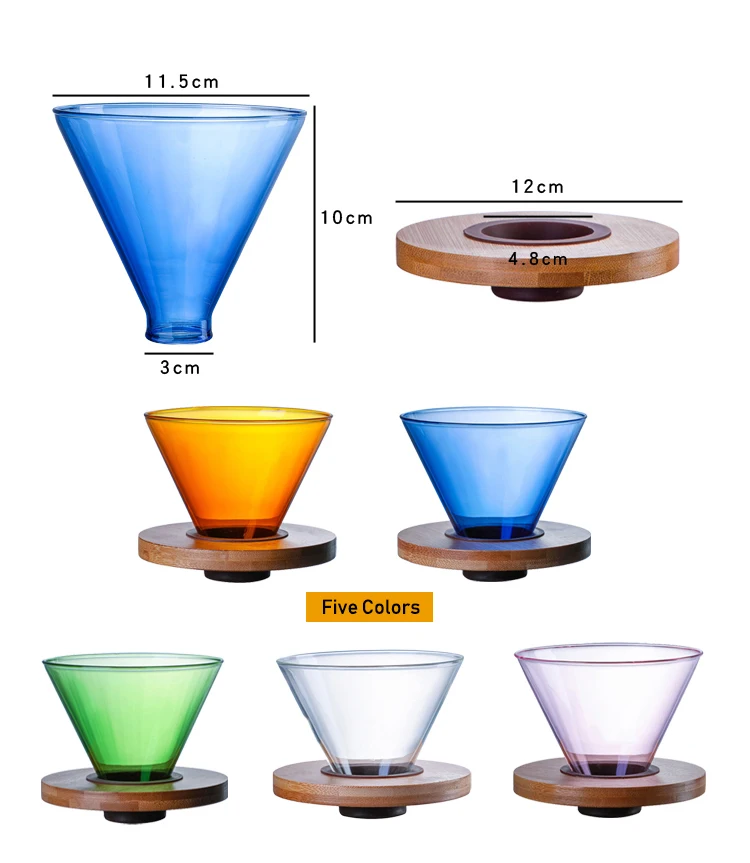 Single Serve Pour Over Coffee Dripper Service Coffee Kettle Hand Drip Coffee Filter Cup Set