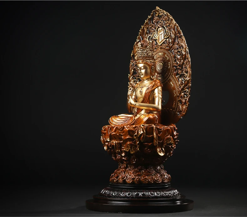 Foundry Wholesale Fengshui Antique High Quality Bronze Sitting Japanese Samantabhadra Buddha