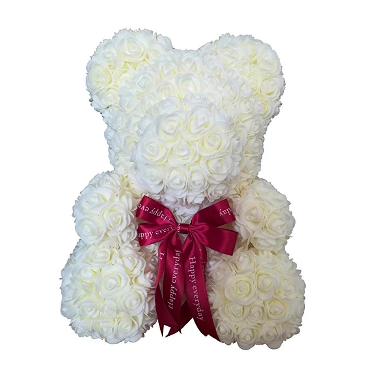 christmas flower bear