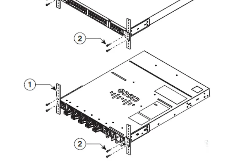 NEW C4948E-ACC-KIT Rackmount Kit for Cisco WS-C4948-E 4500 series /& 8 Screws