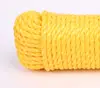 Yellow color 1/2 inch plastic Twist polypropylene packing rope
