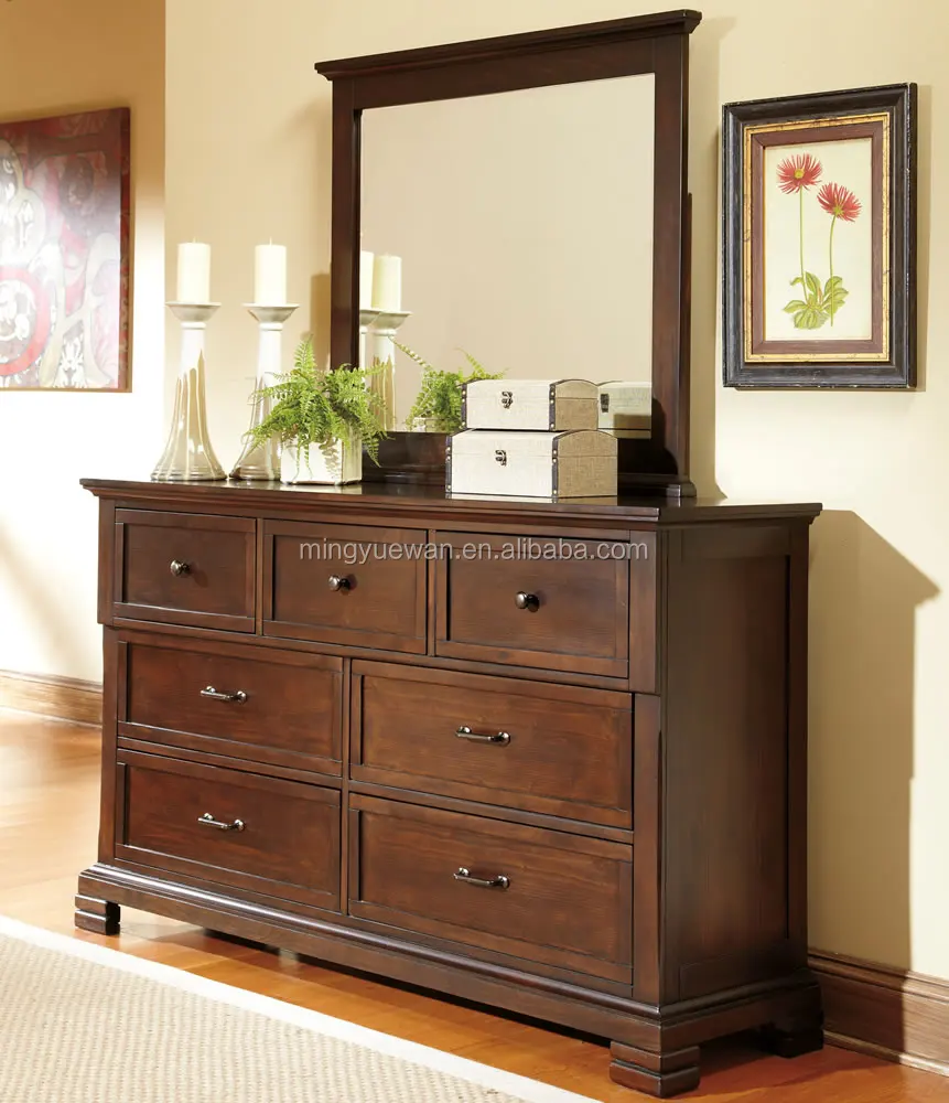 Vanity Table With Drawers Antique Wood Dresser French Style