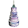 Happy Birthday LED Cake display bottle presenter for Lounge Bar Night Club Party
