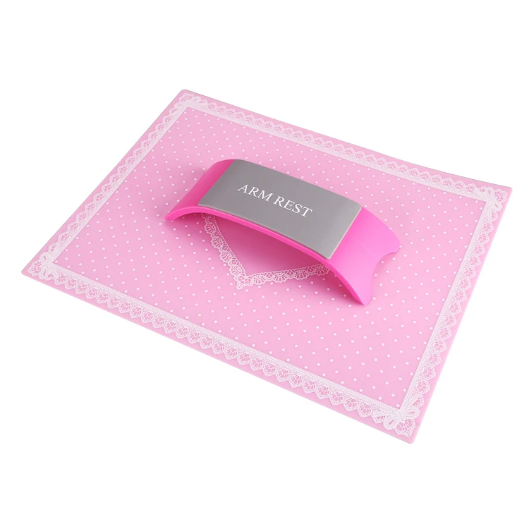 Nail Art Stamping Mat Silicone Workspace Polish Coloring Practice Pad