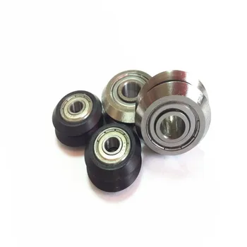 V Concave Plastic Ball Bearing Drawer Slides Plastic V Flange