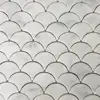 marble tray column Cararra white waterjet marble tile